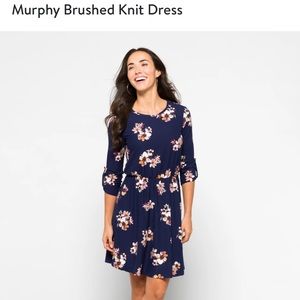 French Grey Murphy brushed knot floral dress, size small.